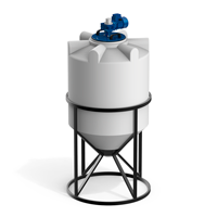 Анонс Емкость K 500 литров с мешалкой для вязких жидкостей 