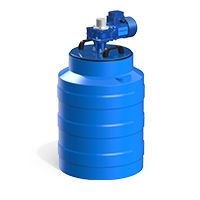 Анонс Емкость V 100 литров с лопастной мешалкой 