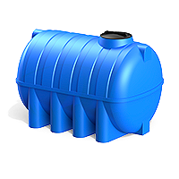 анонс емкость для воды горизонтальная G 2500 литров синий 
