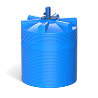 Анонс Емкость V 3000 литров с турбинной мешалкой