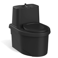 Анонс торфяной биотуалет «РОСА» PREMIUM чёрного цвета