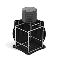 Анонс Колодец КС-5М с каркасом, с дополнительной секцией D780 и крышкой D780