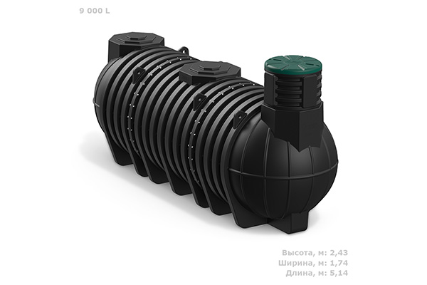 Составные подземные резервуары из пластика