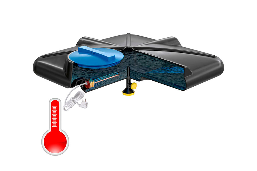 Бак для душа объемом 130 литров