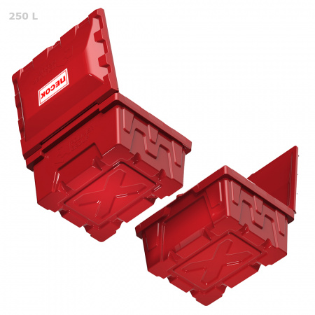 Ящик для песка 250 литров - вид снизу две шт