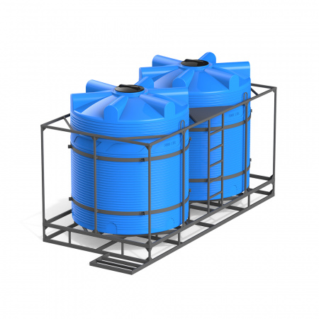 Кассета с полным сливом двойная с емкостями V 5000 стандарт фото 2