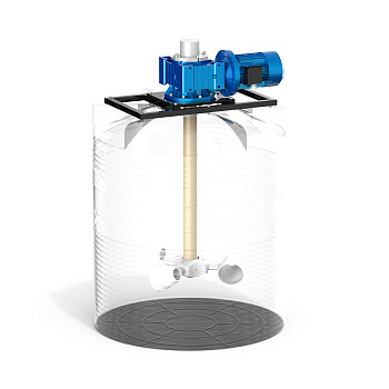 Емкость V 1000 с мешалкой для вязких жидкостей до 1000 мПа*с