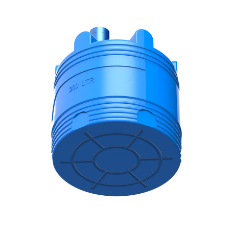 Емкость V 200 литров с турбинной мешалкой фото снизу