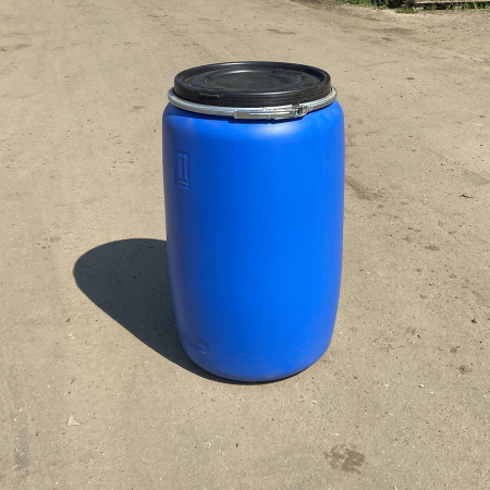 Бочка 127 литров синий цвет фото со склада 1