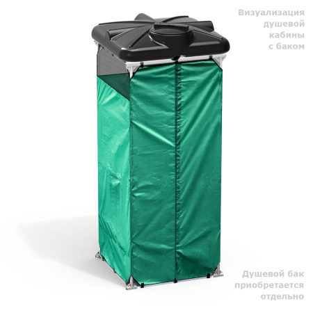 Бак душевой «РОСА» 130 литров + душевая кабина РОСА