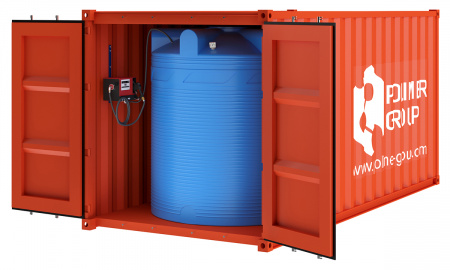 мини азс контейнерного типа с вертикальной емкостью