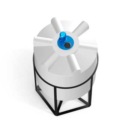 Емкость K 2000 литров с турбинной мешалкой Микс DSL фото сверху