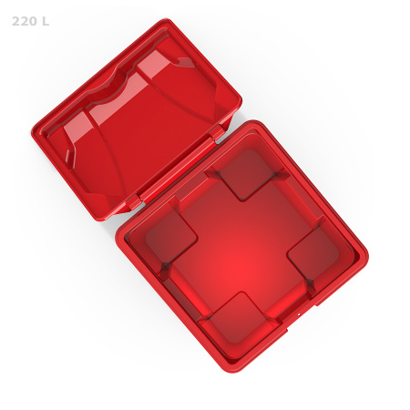 Ящик для песка 220 литров открытый - вид сверху