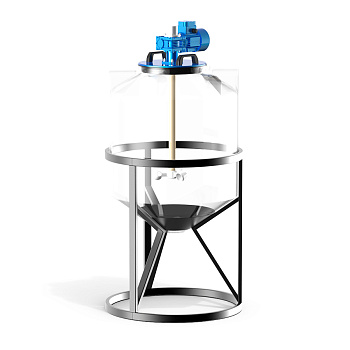 Емкость К  200 с мешалкой для вязких жидкостей до 1000 мПа*с