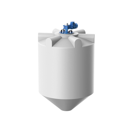 Емкость K 2000 литров с лопастной мешалкой без обрешетки - фото 1