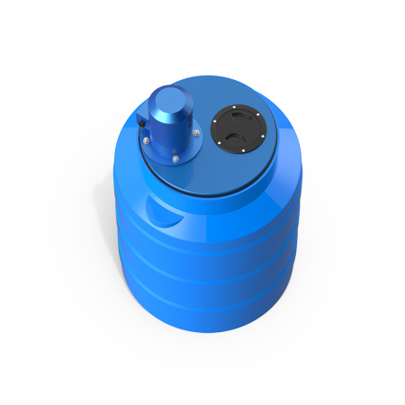 Емкость V 100 литров с турбинной мешалкой фото вид сверху