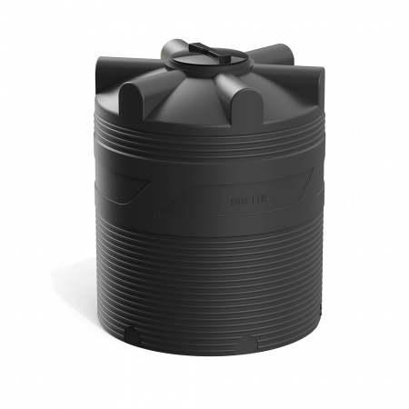 Емкость V 1000 литров цвет черный фото 2