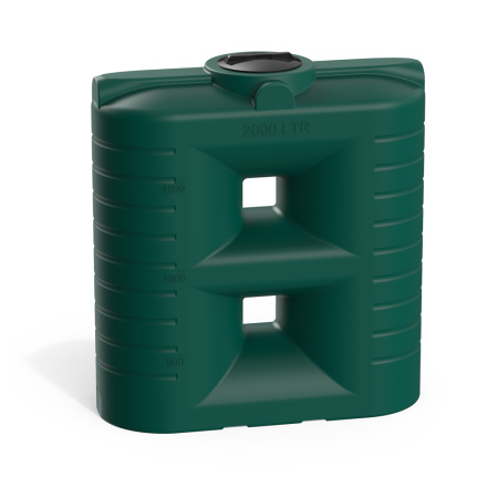 Бак SN 2000 литров цвет зелёный вид сбоку 1