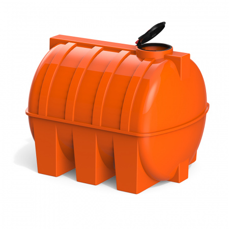 емкость G 5000 литров КАС с откидной крышкой вид спереди