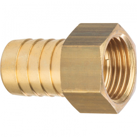 Штуцер (елочка) с внутренней резьбой латунный