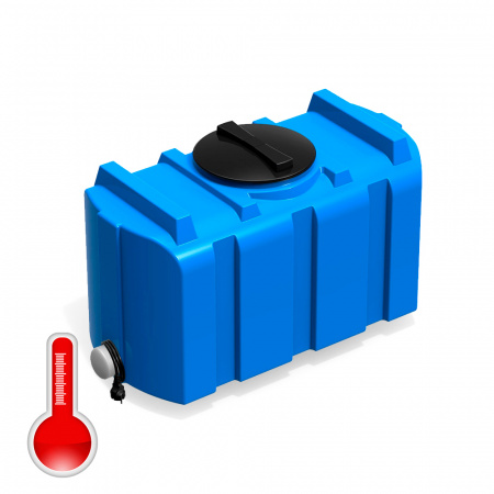 душевой бак R 200 литров с подогревом синий - фото 2