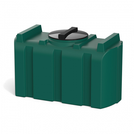 Бак для воды горизонтальный R 200 литров зеленый