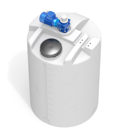 Емкость CDT 500 литров с лопастной мешалкой с габаритами 