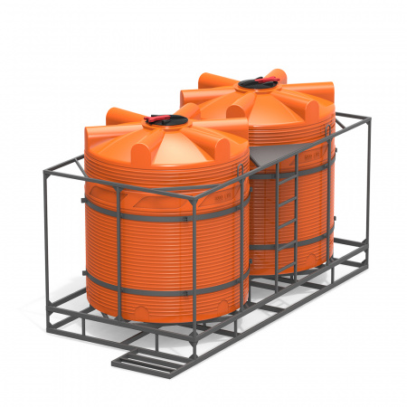 Кассета с полным сливом двойная с емкостями V 5000 КАС фото 4