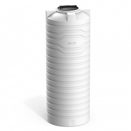 Узкая тонкая емкость N 800 литров цвет белый