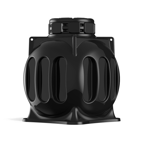 Колодец КС-5М с дополнительной горловиной H200 с крышкой D780 мм фото сбоку