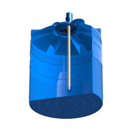 Емкость V 1000 литров с пропеллерной мешалкой в разрезе фото 3