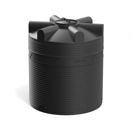 Емкость V 3000 литров цвет черный фото 2
