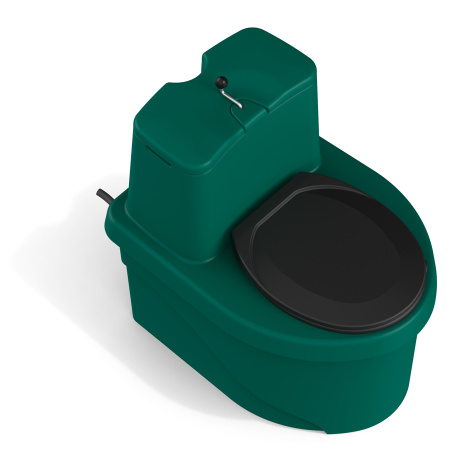 Торфяной биотуалет РОСА зелёного цвета фото 6