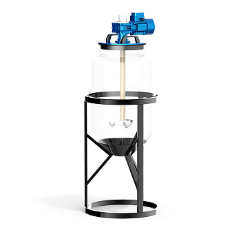 Емкость К 100 с мешалкой для вязких жидкостей до 1000 мПа*с
