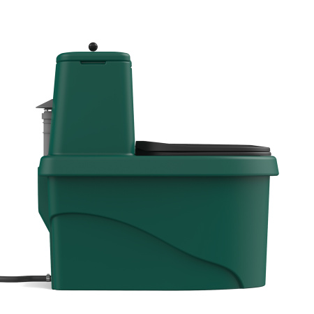 Торфяной биотуалет РОСА зелёного цвета фото 4