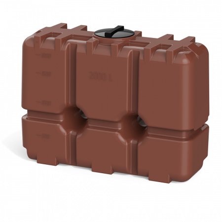 Бак прямоугольный R 2000 литров коричневый цвет фото 6