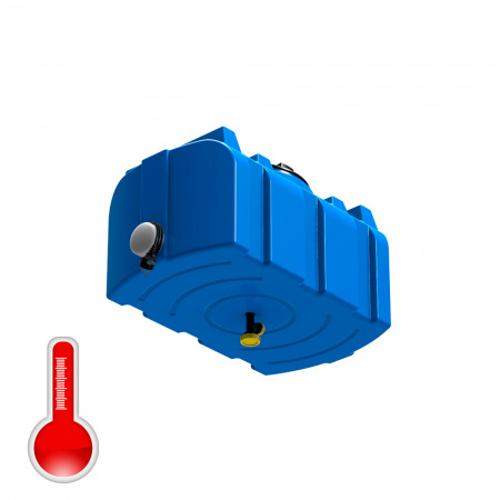 душевой бак R 100 литров с подогревом синий - фото 1 душевой бак R 100 литров с подогревом синий - фото 1