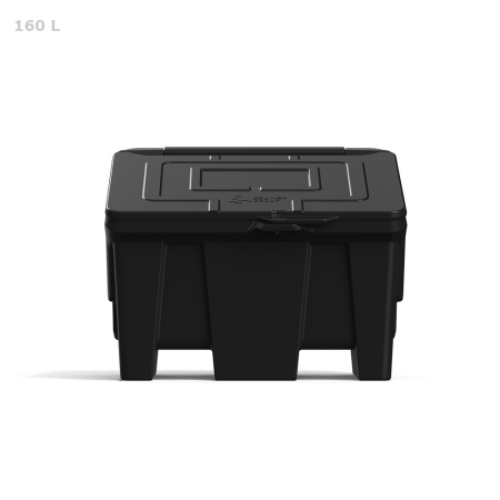 Ящик для ветоши 160 литров -  фото спереди вид 2