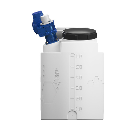 дозировочная ёмкость CDT60 с тихоходной лопастной мешалкой фото спереди