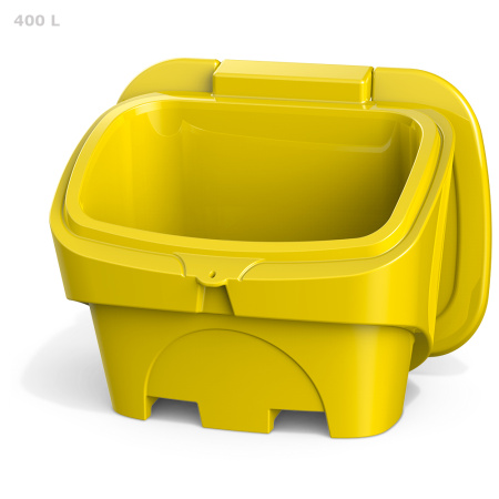 Ящик для соли, реагентов 400 л желтый открытый