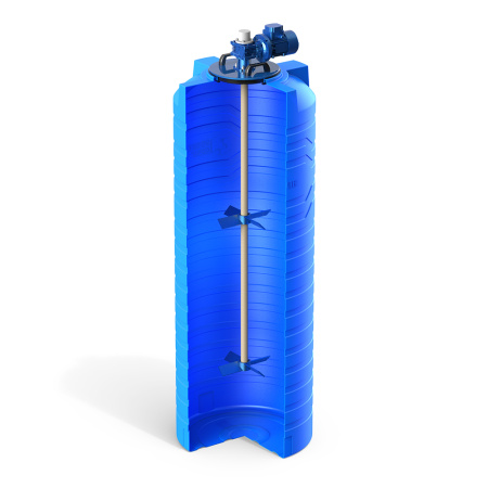 Емкость N 700 литров с лопастной мешалкой фото в разрез