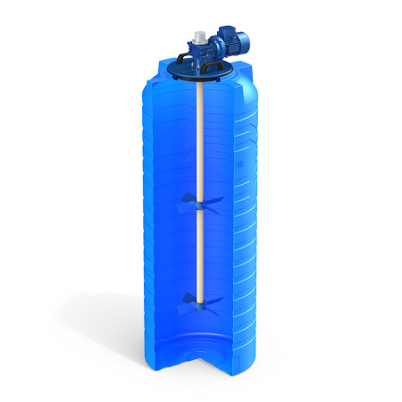 Емкость N 500 литров с лопастной мешалкой фото в разрез 3