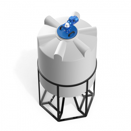 Емкость K 1000 литров с лопастной мешалкой фото 5