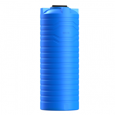 Узкая тонкая емкость N 800 литров вид сбоку цвет синий