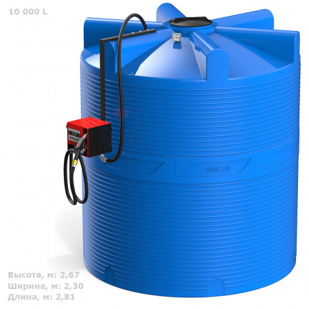 Мини АЗС V 10000 с колонкой PIUSI фото с габаритами