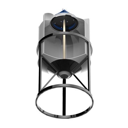 Емкость K 200 литров с лопастной мешалкой вид снизу разрез фото 4