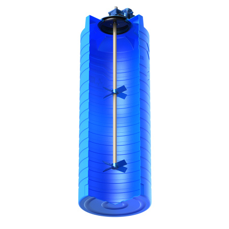 Емкость N 700 литров с лопастной мешалкой фото 3 в разрез