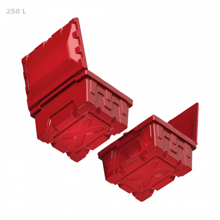 Ящик для соли, реагентов 250 л с дозатором - вид снизу