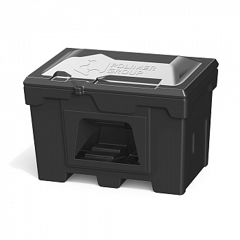 Анонс - Черный ящик для соли, реагентов 500 л с дозатором 