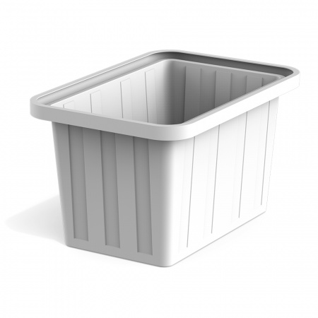 Ванна пищевая для разведения рыб 400 л цвет белый фото 1
